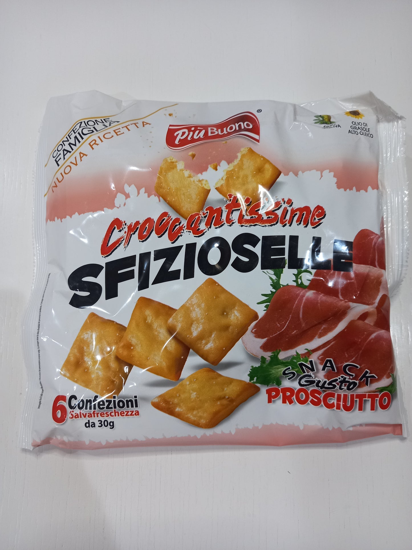 Sfizioselle gusto Prosciutto Multipack 6 Bustine Da 30 gr