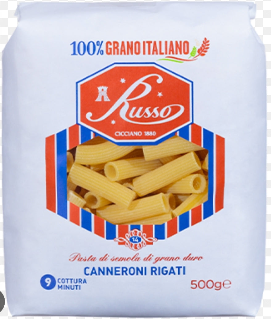 Pasta Russo 14 Canneroni Rigati - 500gr