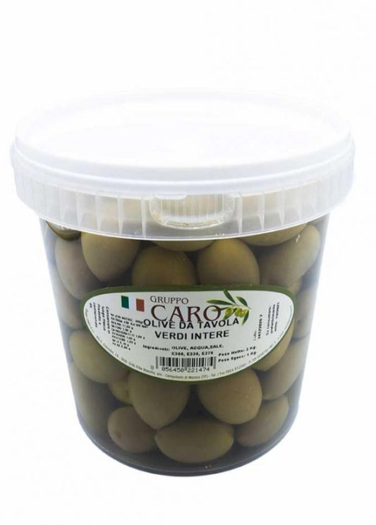 Olive Verdi Intere Dolci - 250 gr