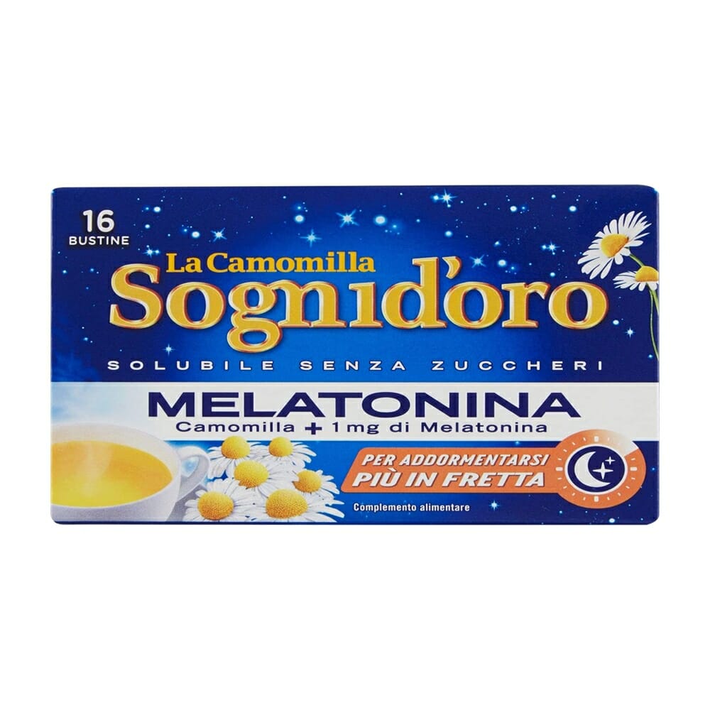 Sogni d’Oro Camomilla con Melatonina solubile – 16 pz - Shopitalian