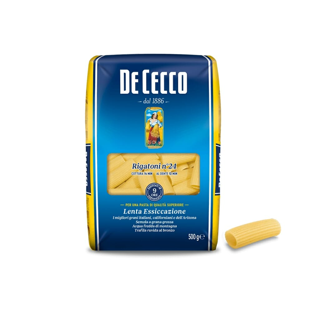 De Cecco 24 Rigatoni – 500 gr