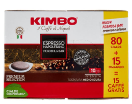 Kimbo Cialde Espresso Napoletano Formula Bar - 95Pz