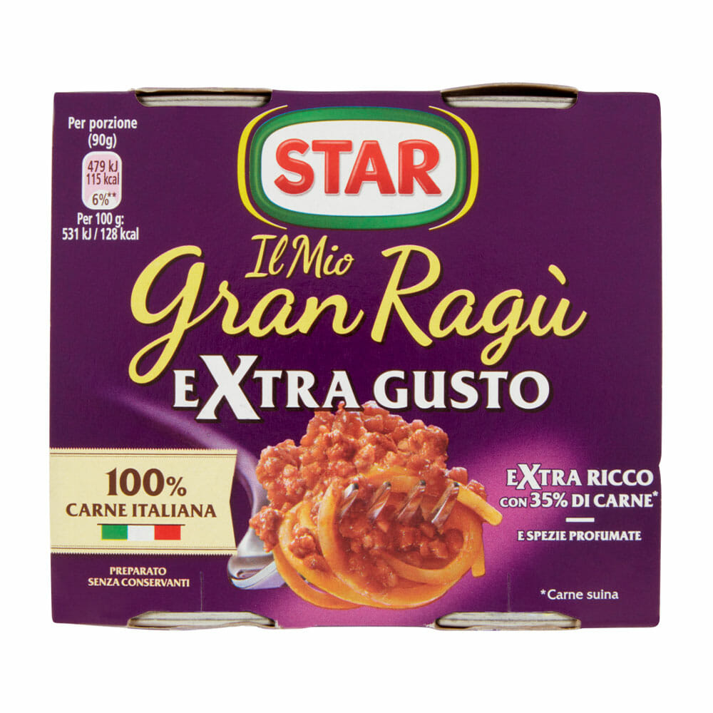 Star Gran Ragu Extra Gusto – 2 x 180 gr