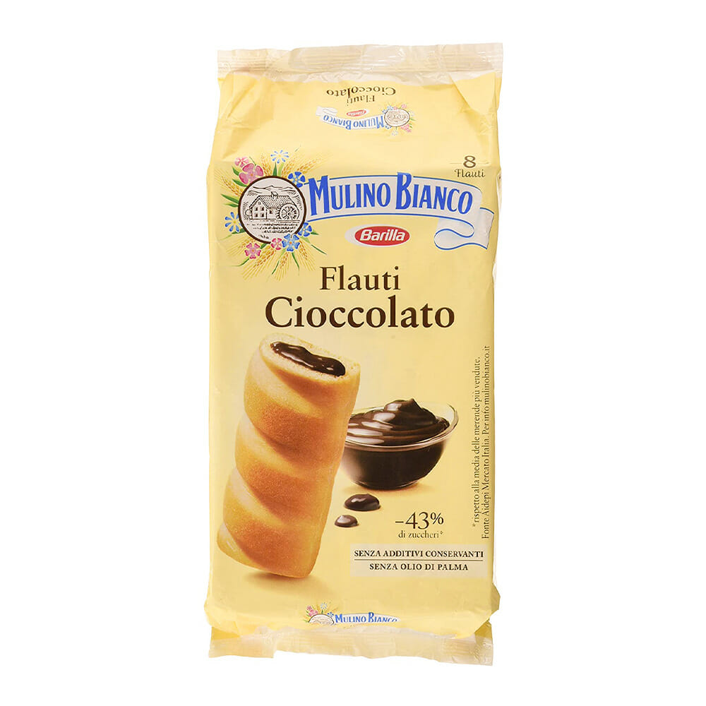 Mulino Bianco Flauti Cioccolato – 280 gr - Shopitalian