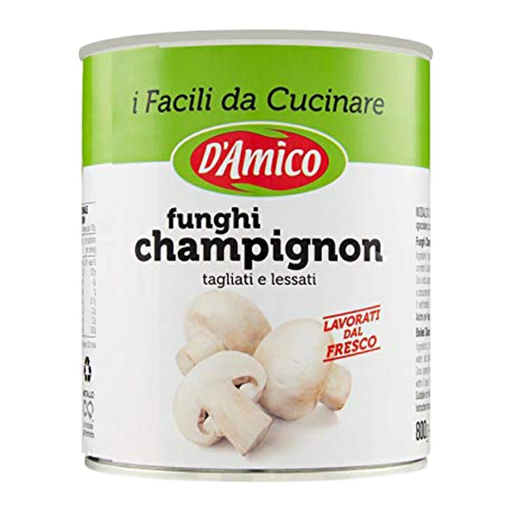 D’Amico Funghi Champignon Tagliati – 400 gr - Shopitalian
