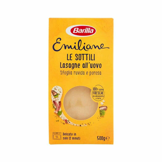 Barilla Emiliane Lasagne all'Uovo – 500 gr - Shopitalian