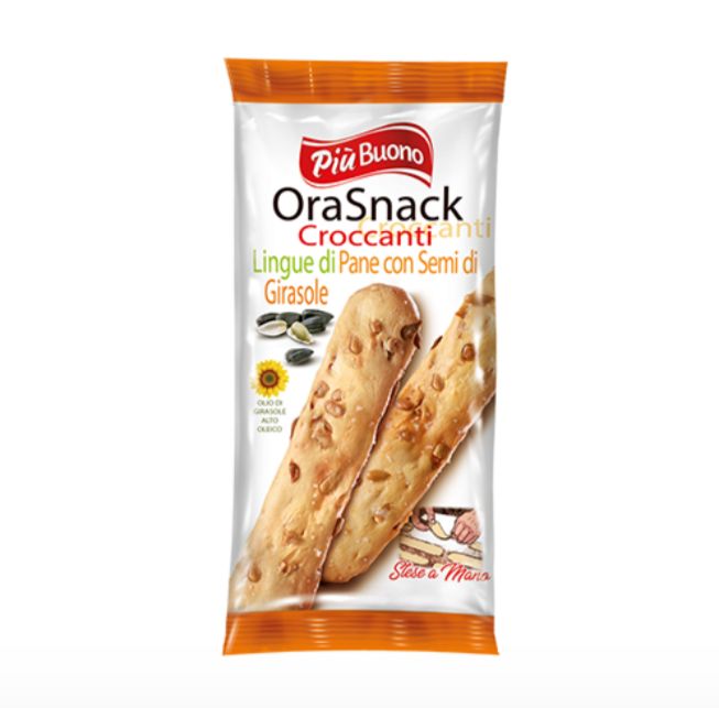 Più Buono Ora Snack Grissini con Semi di Girasole - 60 gr - Shopitalian