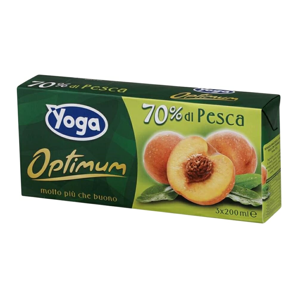 Yoga Succo di Frutta Pesca – 3 x 200 ml - Shopitalian