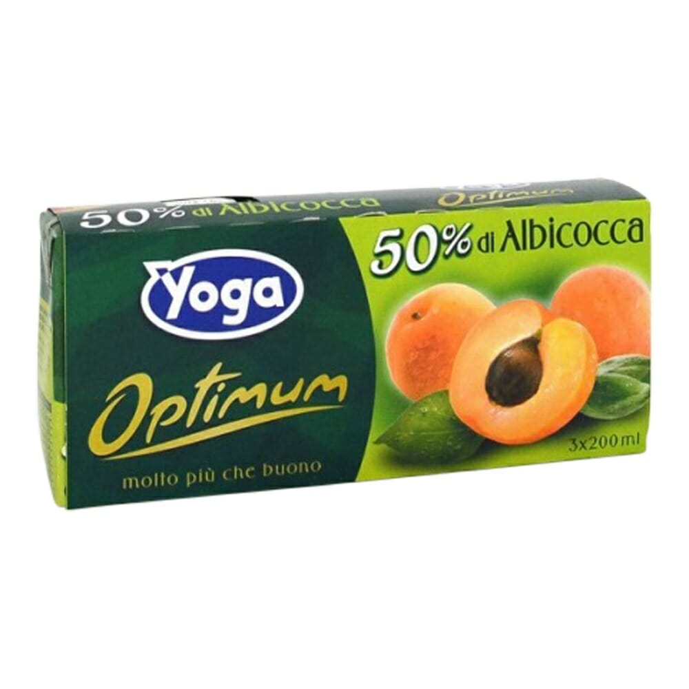 Yoga Succo di Frutta Albicocca – 3 x 200 ml - Shopitalian